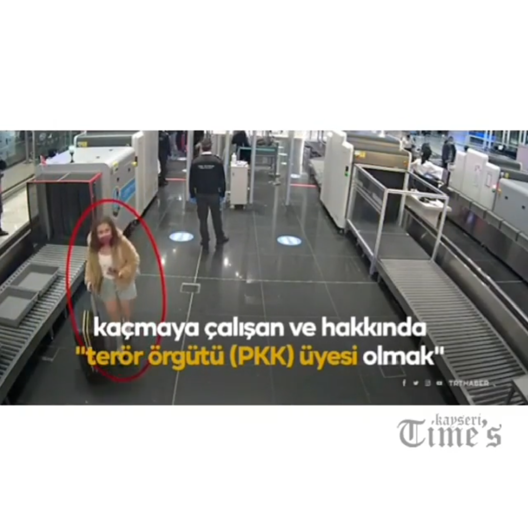 PKK’lı kadın, İstanbul'dan Brezilya'ya sahte pasaportla kaçmaya çalışırken havalimanında böyle yakalandı