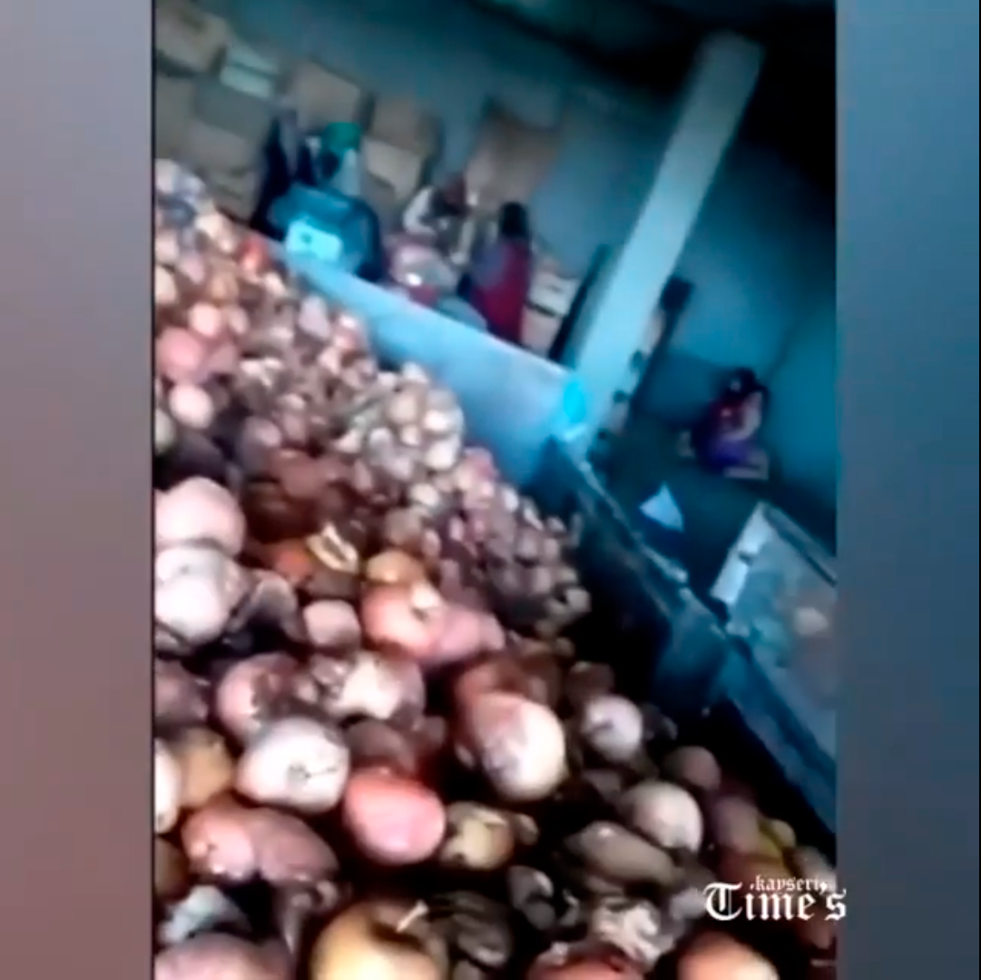 Kayseri'nin Yeşilhisar ilçesinde çürük elmalardan meyve suyu imal edildiği iddiası