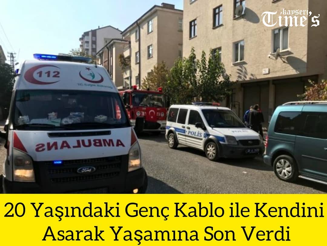 Genç şahsı kablo ile doğalgaz borusuna asılmış halde buldu.