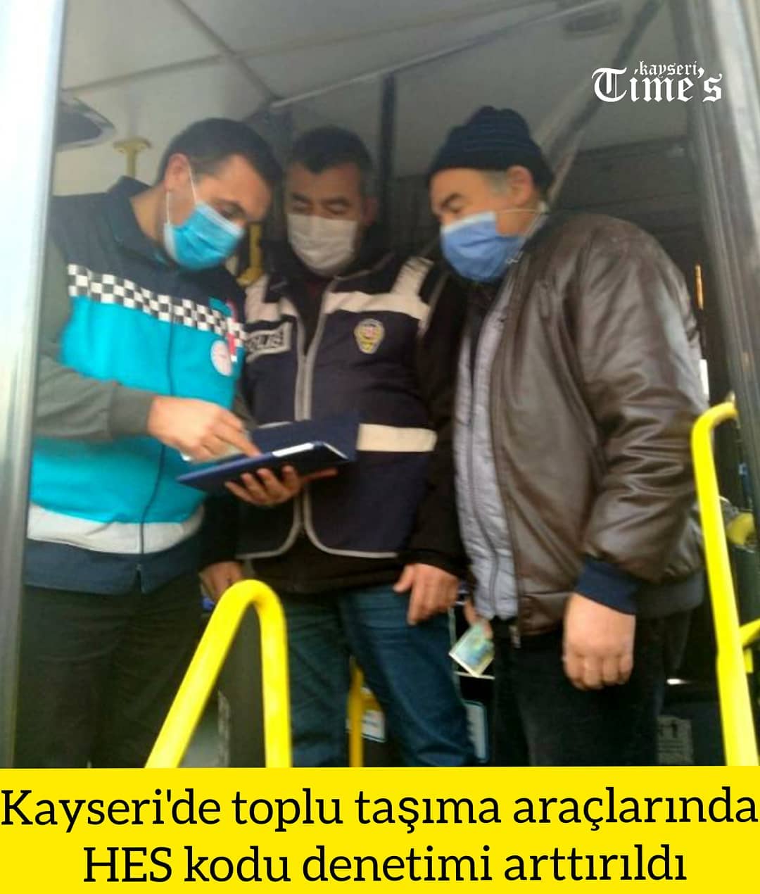 Kayseri'de toplu taşıma araçlarında HES kodu denetimi arttırıldı