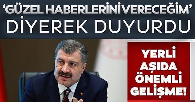 Yerli aşıda önemli gelişme