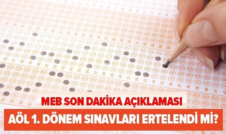 Açık öğretim ortaokulu ve lisesi sınavlarını Kovid-19 tedbirleri kapsamında ileri bir tarihe ertelendi