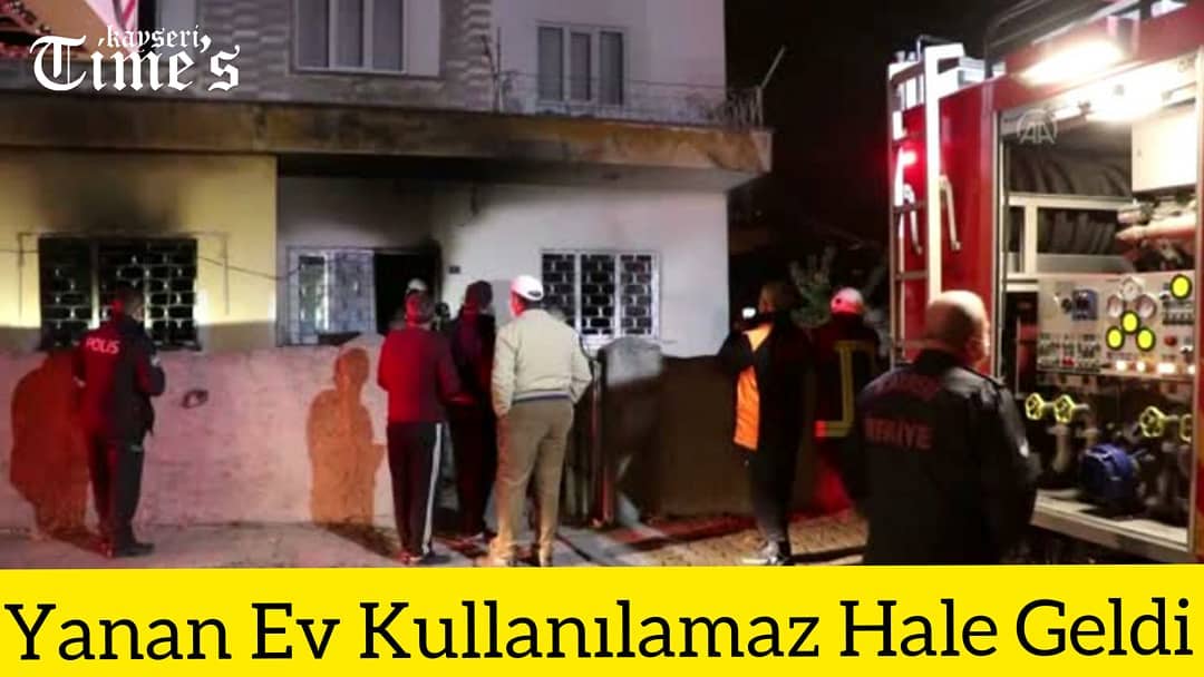 Yanan ev kullanılmaz hale geldi
