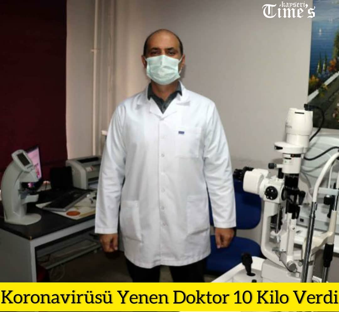 Korona virüsünü yenen doktor 10 kilo verdi