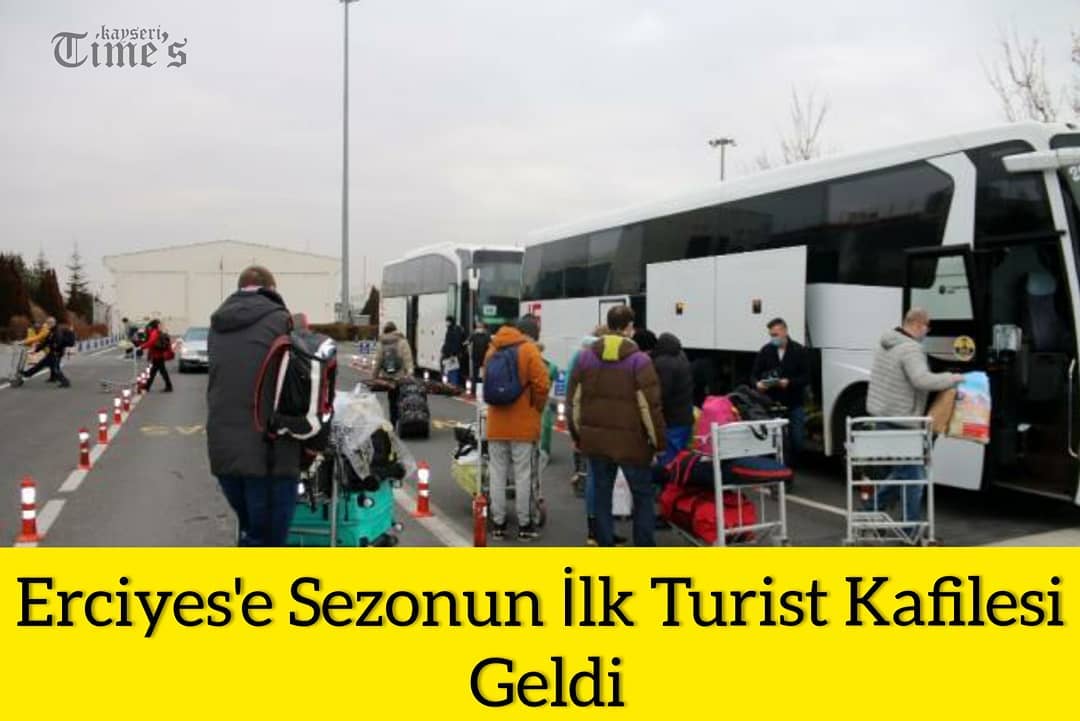 Erciyes'e sezonun ilk turist kafilesi geldi