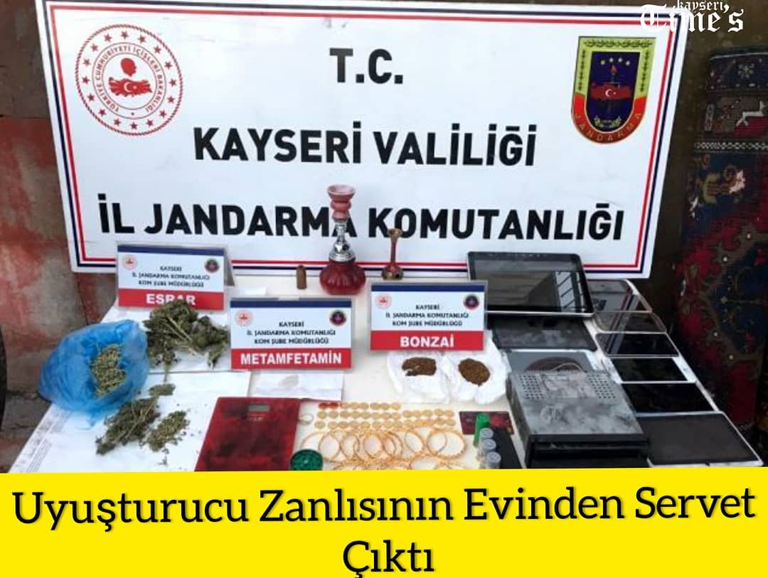 Uyuşturu zanlısının evinden servet çıktı