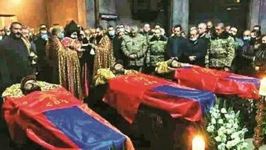 PKK'lı teröristin cesedi Suriye Halep'e getrilerek gömüldü.