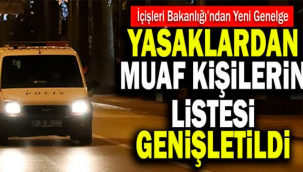 Araç muayene istasyonlarında çalışan personel ile araç muayene randevusu bulunan taşıt sahipleri sokağa çıkma kısıtlamasından muaf tutulacak.