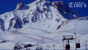 Erciyes'te kar kalınlığı 80 santimetreye ulaştı pistler doldu