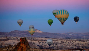 Kapadokyadaki sıcak hava balon turlarına 2020 yılında 120 bin 917 kişi katıldı.