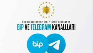 Recep Tayyip Erdoğan, bugün BiP ve Telegram'a katıldı.