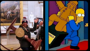 Simpsonlar ABD Kongresi'nin basılacağını da bildi.