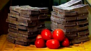 Venezuela’da 7 domates almak için kasiyere vereceğiniz para (bolivar)