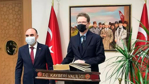 Avrupa Birliği Türkiye Delegasyonu Başkanı ekonomik ziyaretler için Kayseri'ye geldi