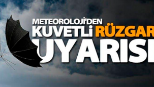 Meteoroloji'den kuvvetli rüzgar uyarısı!