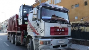 Babanın ihbarı üzerine vinçli kamyonu çalan oğul gözaltına alındı