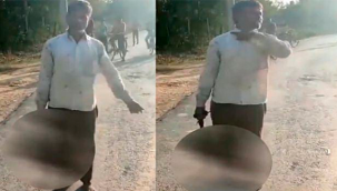 Bir erkekle ilişkisi olduğu gerekçesi ile 17 yaşındaki kızının kafasını keserek sokakta gezdirdi