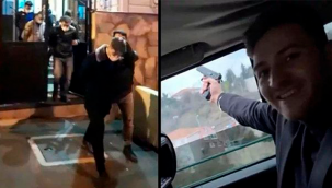İstanbul'un çeşitli noktalarında lüks aracın içinden tabancayla havaya ateş açan şahıslar yakalandı