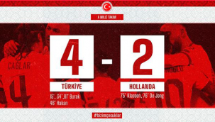 Maç sonucu Türkiye 4-2 Hollanda