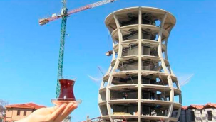Rize'deki 30 metrelik çay bardağı için Guinness Rekorlar Kitabı'na başvurulacak.