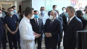 Sanayi ve Teknoloji Bakanı Mustafa Vatanı ile Milli Savunma Bakanı Hulusi Akar, Kayseri'ye aşı çıkarması yaptı.