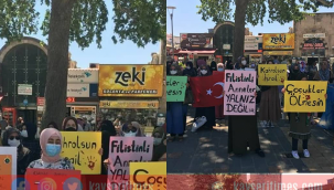 Kayserili annelerden Filistin'e destek