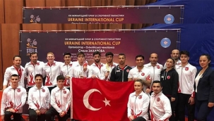 Kayserili sporcu Ukraynada barfiks aletinde altın madalya sahibi oldu