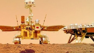 Çin‘in Mars gezgin aracı ''Curong'' Kızıl Gezegen’den yeni fotoğraflar gönderdi.