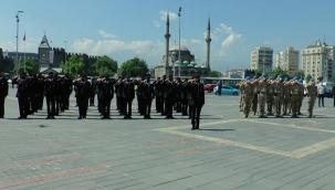 Jandarma teşkilat’nın kuruluşunun 182.yılı dolayısıyla çelenk koyma töreni yapıldı