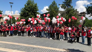 Kayseri'de Türk Kızılay'ın 153. kuruluş yıl dönümü dolayısı ile çelenk koyma töreni yapıldı