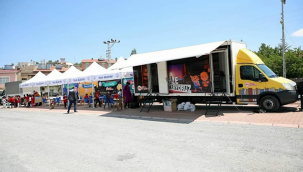 Talas'ta çocuklar bu aracın heyecanla yolunu gözlüyor