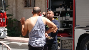 Battalgazide eşinden para isteyio alamayan kadın evi yaktı!