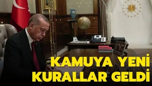 Kamuya yeni kurallar geldi