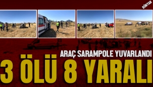 Hafif ticari araç şarampole uçtu: 3 ölü, 8 yaralı