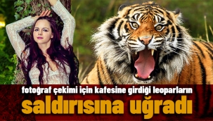 Model Jessica Leidolph, fotoğraf çekimi için kafesine girdiği leoparların saldırısına uğradı