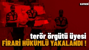 Terör örgütü üyesi firari hükümlü yakalandı