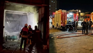 KAYSERİ'DE OTO ELEKTRİKÇİ DE LPG TÜPÜ PATLADI!