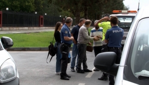 REFÜJE ÇARPTIKTAN SONRA TAKLA ATTI!