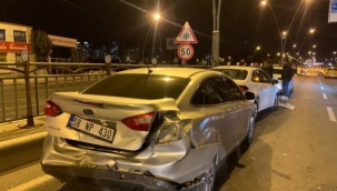 ZİNCİRLEME TRAFİK KAZASI 1 YARALI!