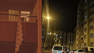 Eşinden kaçarken 3. kattan düştü!