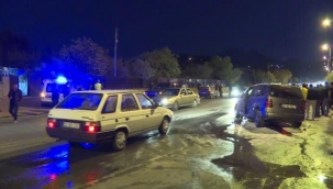 Kayseri'de zincirleme kaza da 4 otomobil çarpıştı!