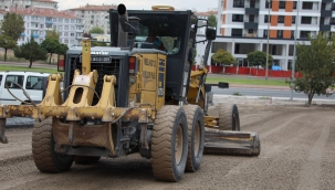 KENTSEL DÖNÜŞÜM ALANINDA ÇEVRE DÜZENİ ÇALIŞMASI DEVAM EDİYOR