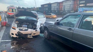 OTOMOBİLLER ÇARPIŞTI 1 YARALI!