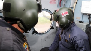 Yozgat'ta jandarma ekipleri helikopterle trafik denetimi yaptı