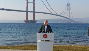 Cumhurbaşkanı Erdoğan'dan 1915 Çanakkale Köprüsü'nde Kanal İstanbul mesajı