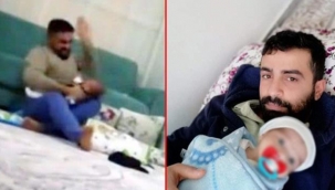 Gaziantep'te 3 aylık bebeğini öldüresiye döven baba!