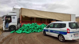 Kayseri'de 12 ton kaçak kömür ele geçirildi!
