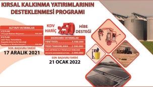 KIRSAL KALKINMA YATIRIMLARINA YÜZDE 50 HİBE DESTEĞİ!
