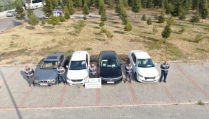 Piyasa değeri 1M tl olan 4 adet otomobil ele geçirildi!