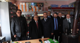 BAŞKAN BÜYÜKKILIÇ, SARIZ'DA MUHTARLARLA BULUŞTU, İLÇE SAKİNLERİNİN SICAK İLGİSİYLE KARŞILANDI